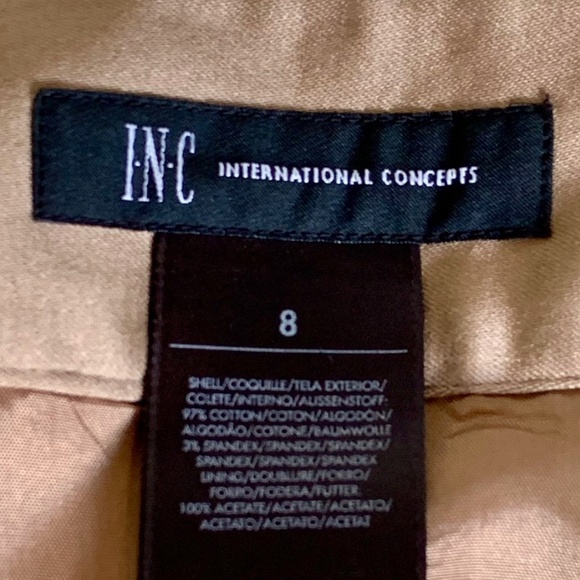 INC International Concepts Bronze Tulip Skirt SIZE 8 - Picture 6 of 6
